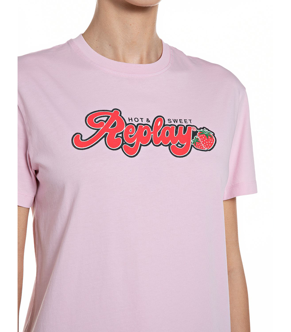 レトロファンシーコットンジャージーTシャツ 詳細画像 フラミンゴピンク 3